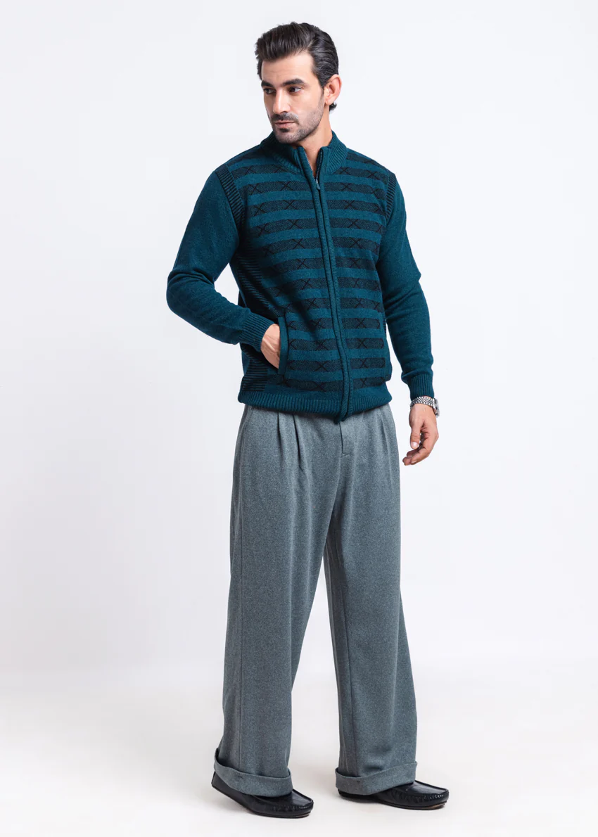 Octavo-Turtle Neck Zipper Full Sleeves Sweater (755-14) - Image 4