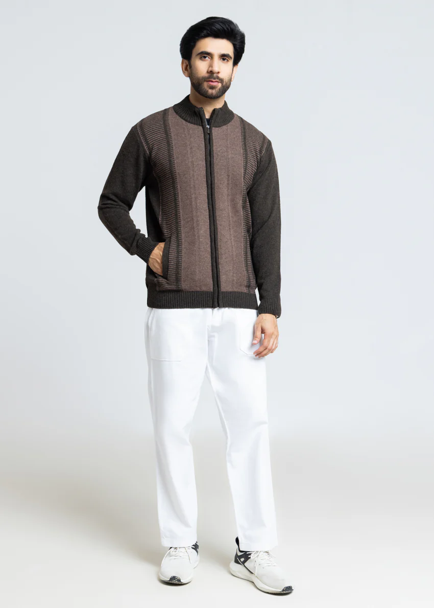 Brahmin-Turtle Neck Zipper Full Sleeves Sweater (758-14) - Image 5