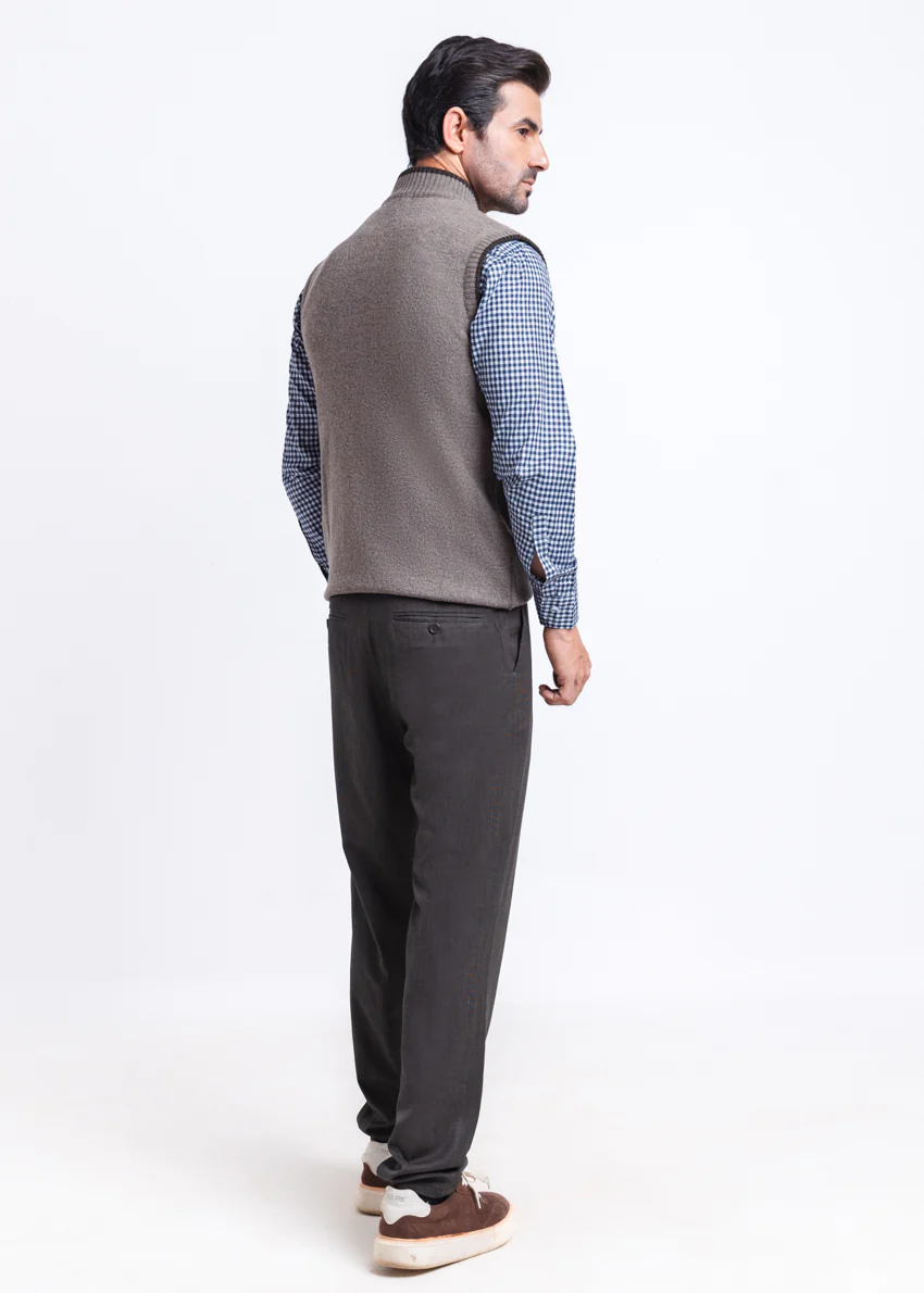 Wd-Smoke-Turtle Neck Zipper Sando Sweater (781-14) - Image 2
