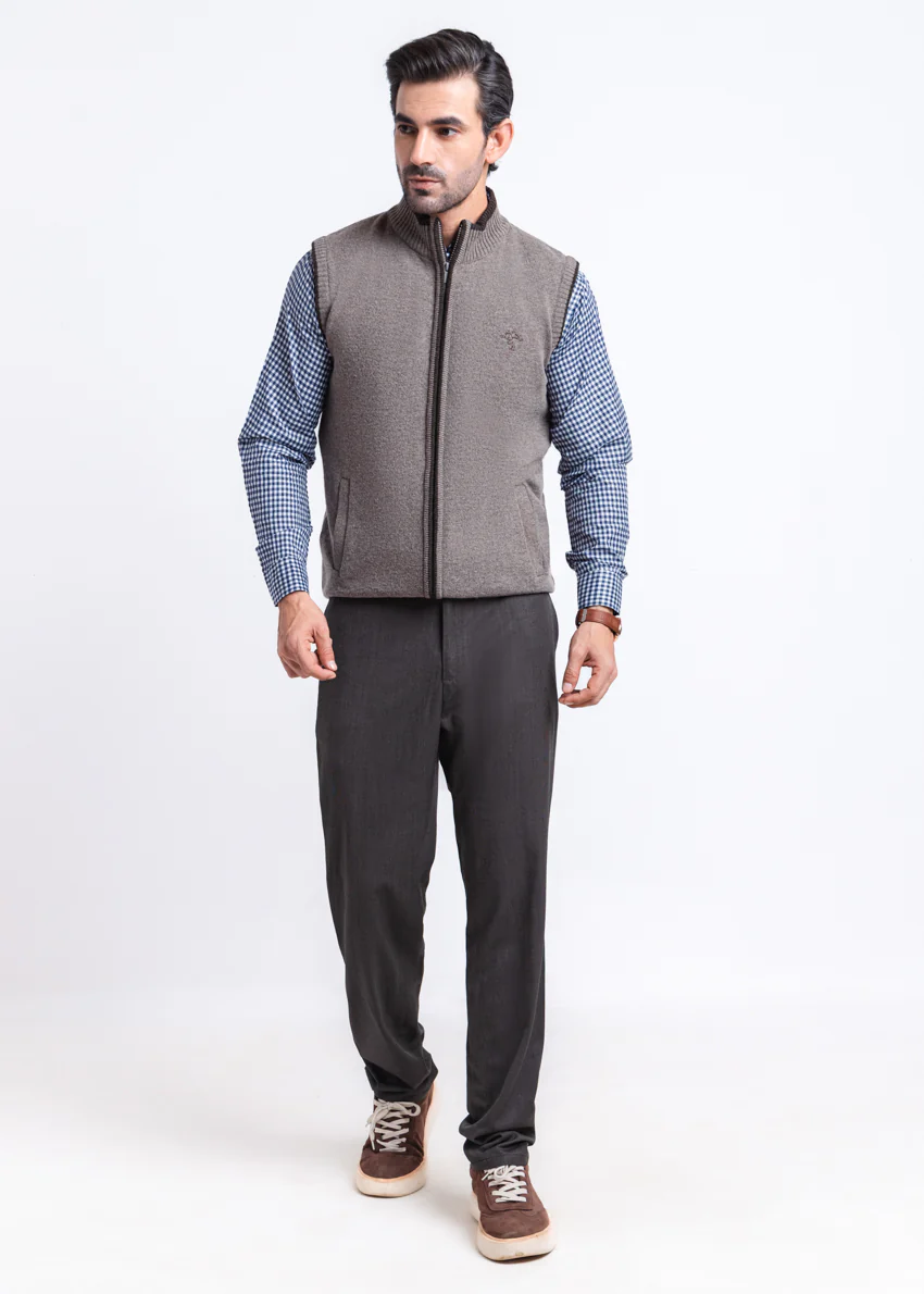 Wd-Smoke-Turtle Neck Zipper Sando Sweater (781-14) - Image 3