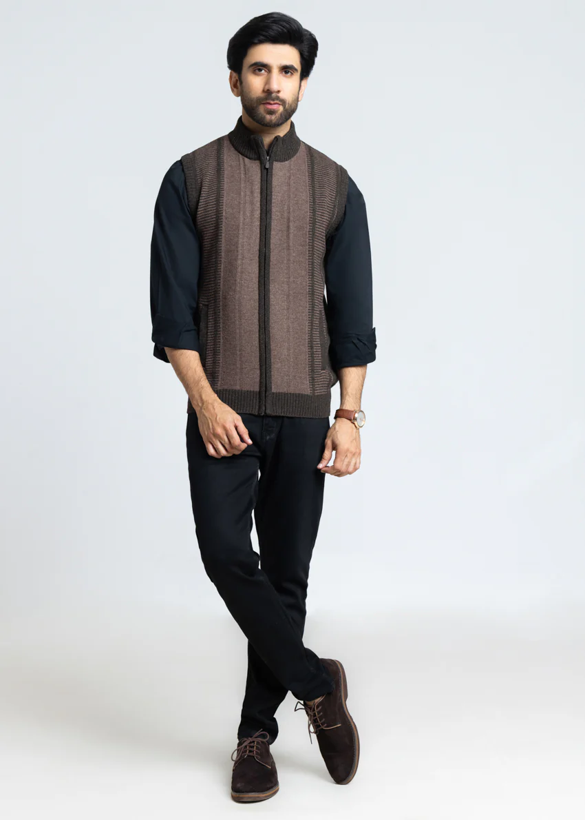 Brahmin-Turtle Neck Zipper Sando Sweater (788-14) - Image 3