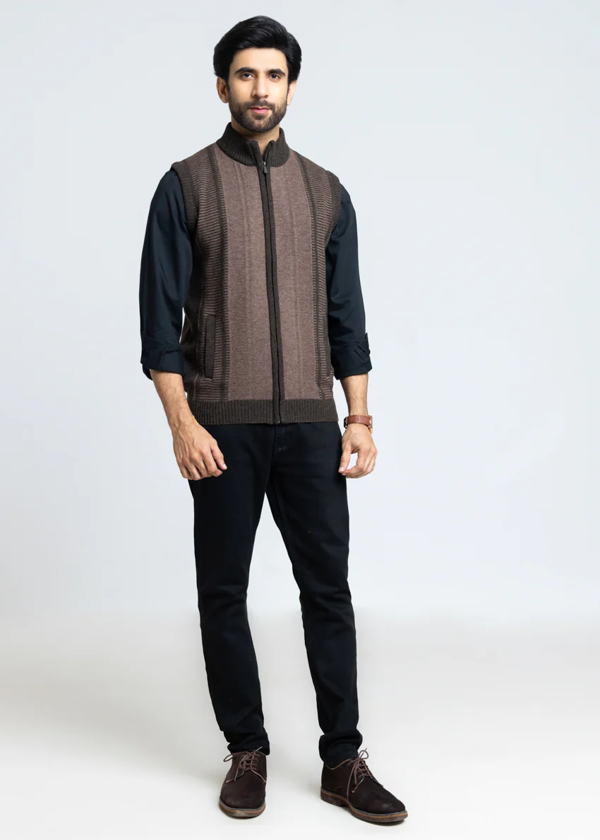Brahmin-Turtle Neck Zipper Sando Sweater (788-14) - Image 5