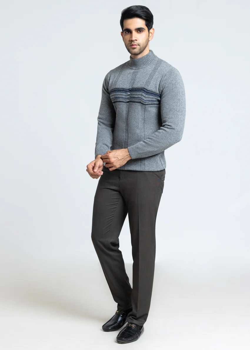St-Grey-Round Turtle Neck Full Sleeves Sweater (852-14) - Image 3