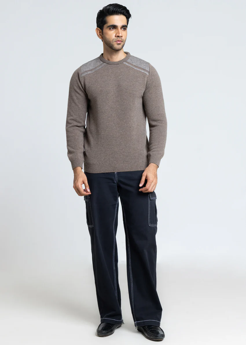 Wd-Smoke-Crew Neck Full Sleeves Sweater (857-14) - Image 5