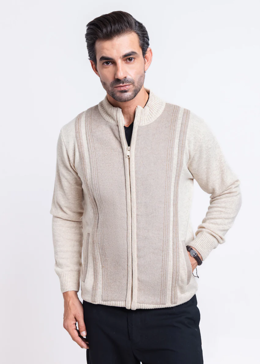 Fog-Turtle Neck Zipper Full Sleeves Sweater (902-14) - Image 3
