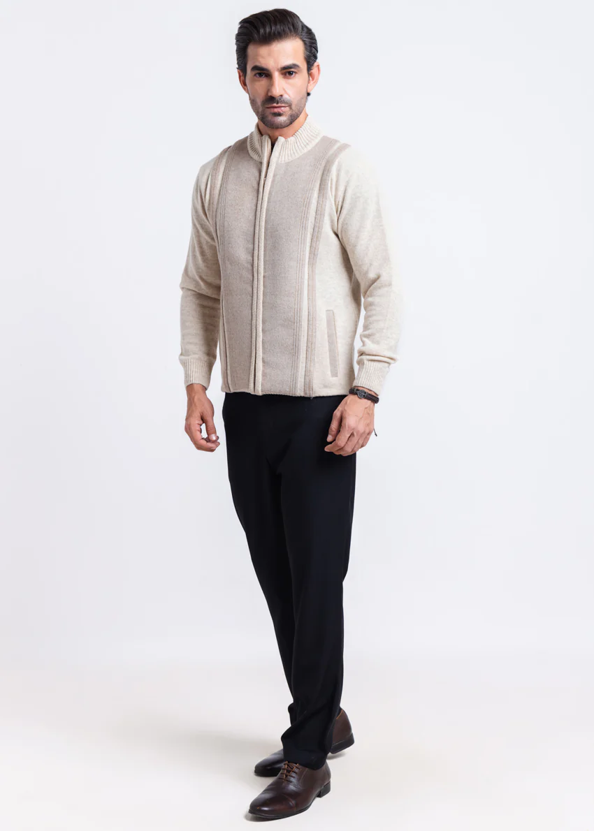 Fog-Turtle Neck Zipper Full Sleeves Sweater (902-14) - Image 4