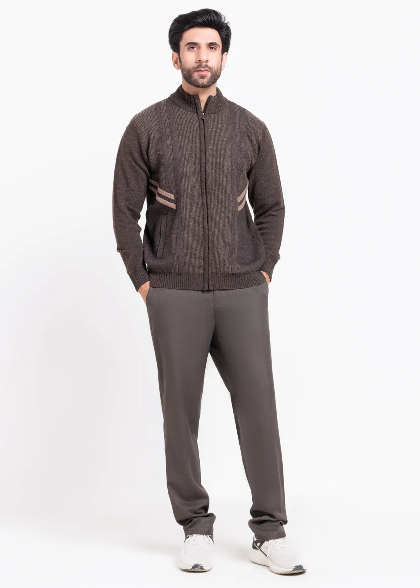 Brahmin-Turtle Neck Zipper Full Sleeves Sweater (906-14)