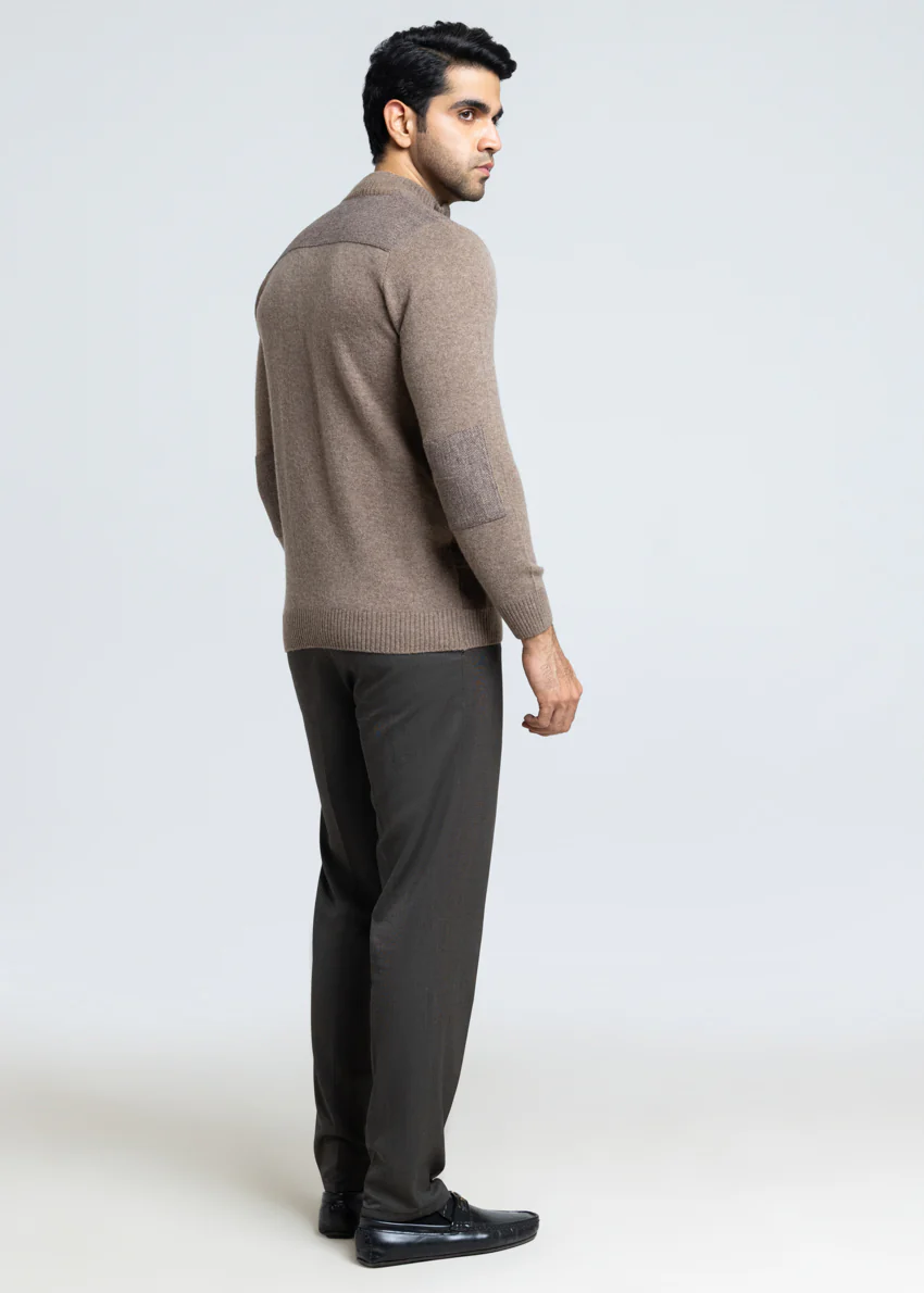 Br-Sugar-Turtle Neck Zipper Full Sleeves Sweater (918-14) - Image 2