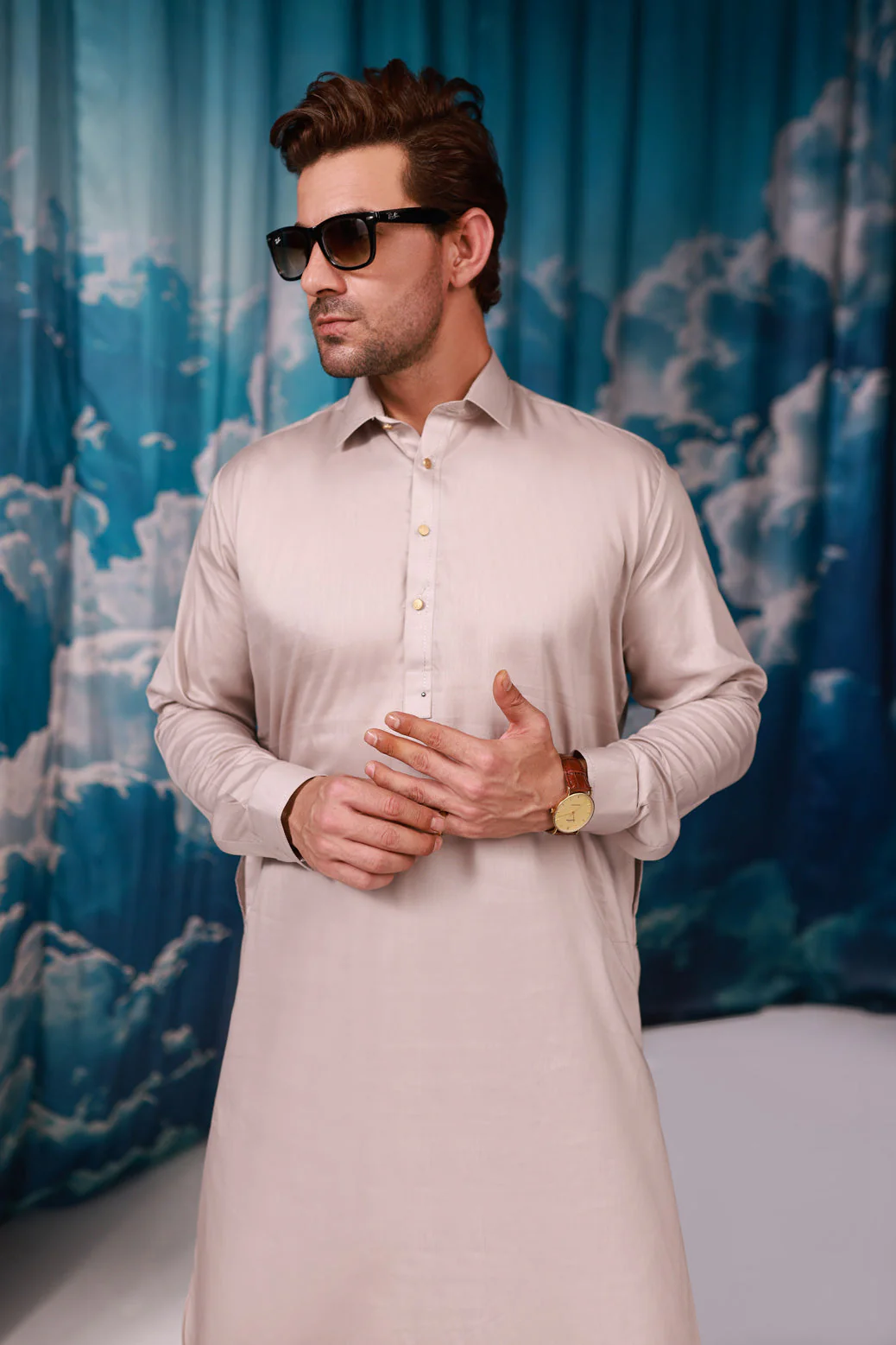 ALBASTER-COTTON DOBBY-SHALWAR SUIT - (GSSW24-009) - Image 2