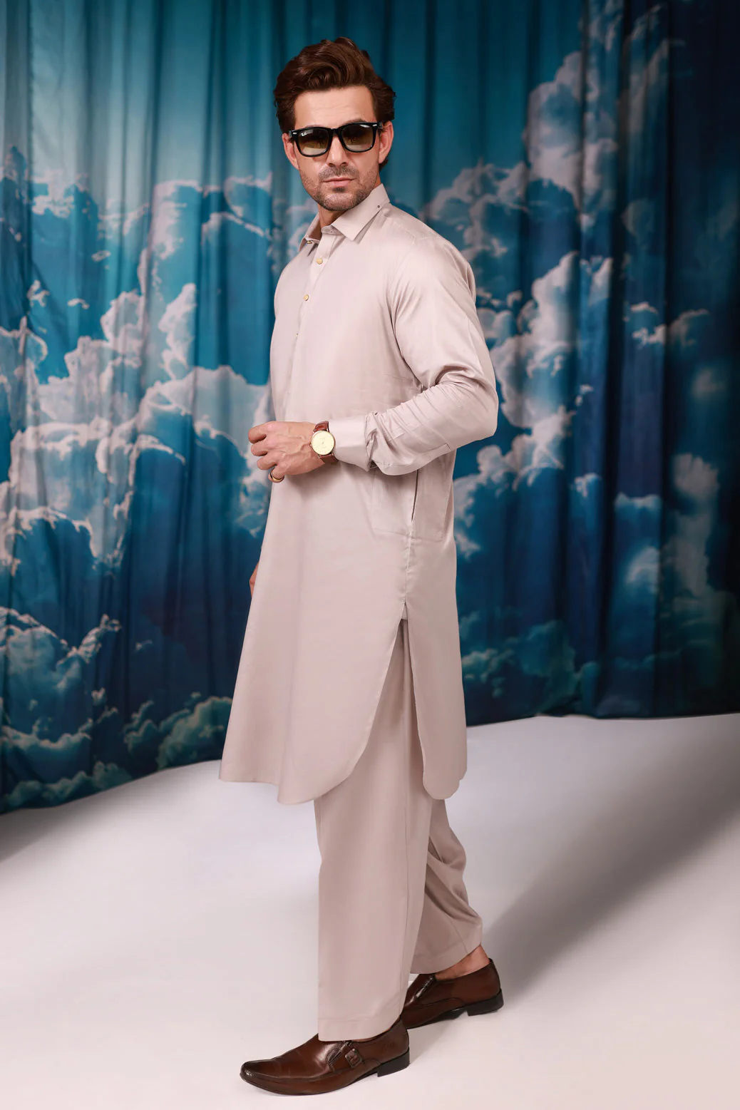 ALBASTER-COTTON DOBBY-SHALWAR SUIT - (GSSW24-009) - Image 4