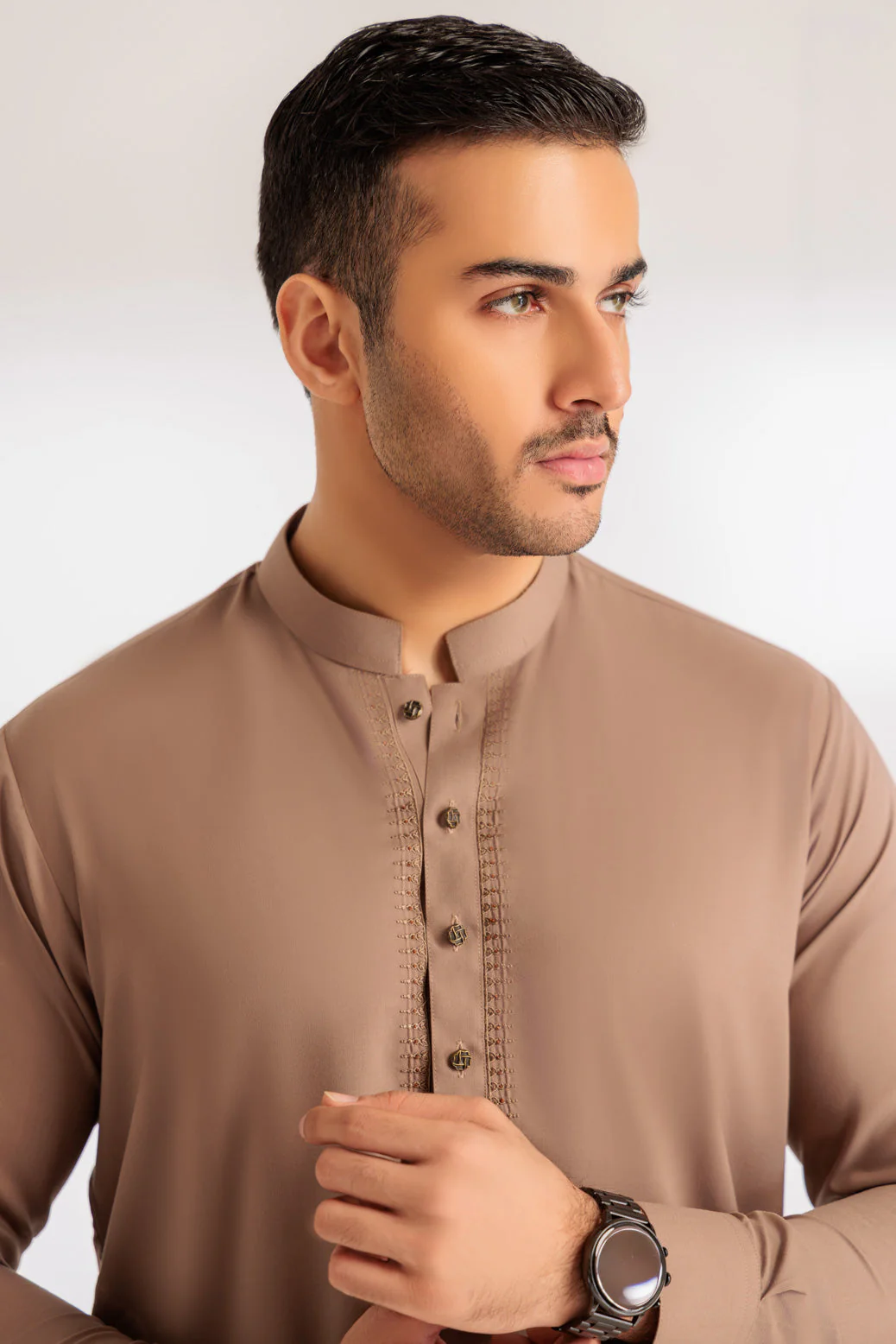 ALMOND-BLENDED-KURTA TROUSER - (KSR24-020) - Image 4