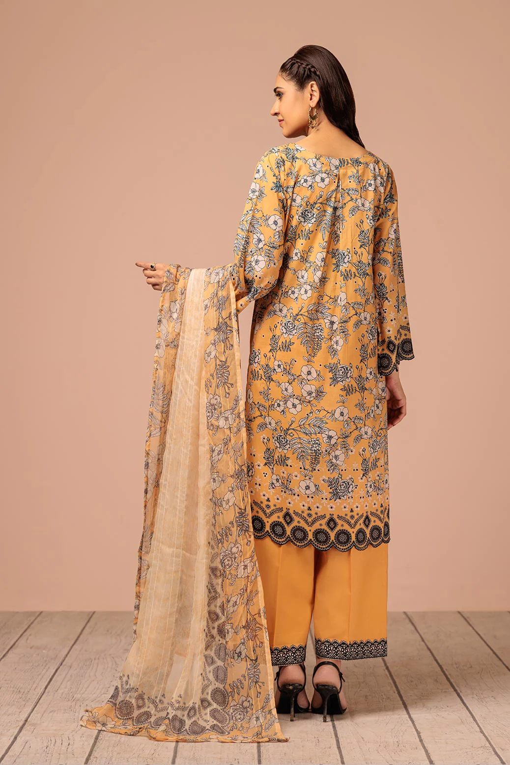 APRICOT CREAM - 3 PC (SSR233P25) - Image 4