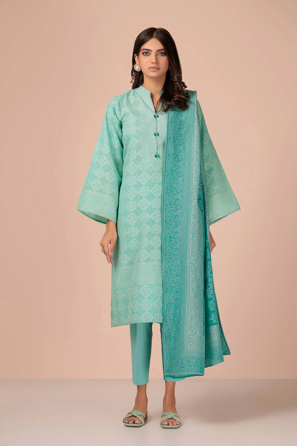 AQUA-JACQUARD-3 PIECE (RBN233P24A) - Image 2