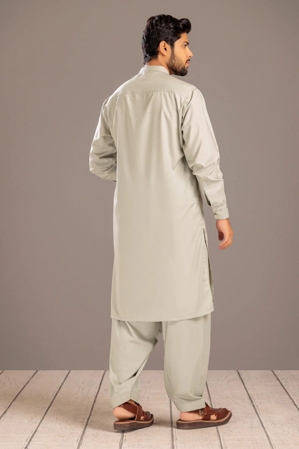 AVACADO-BLENDED-KURTA SHALWAR- (KSRS23-077) - Image 5