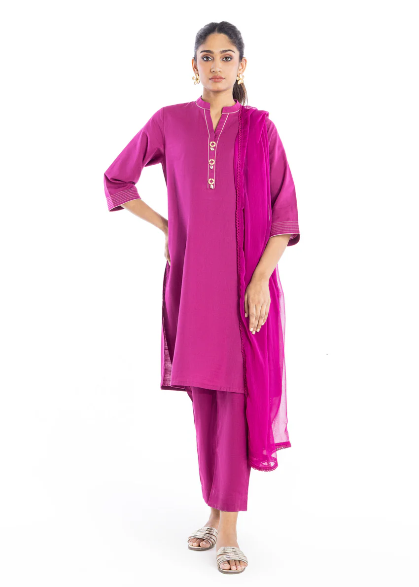 Plum-Khaddar-3 Piece (AWT213P83P) - Image 2