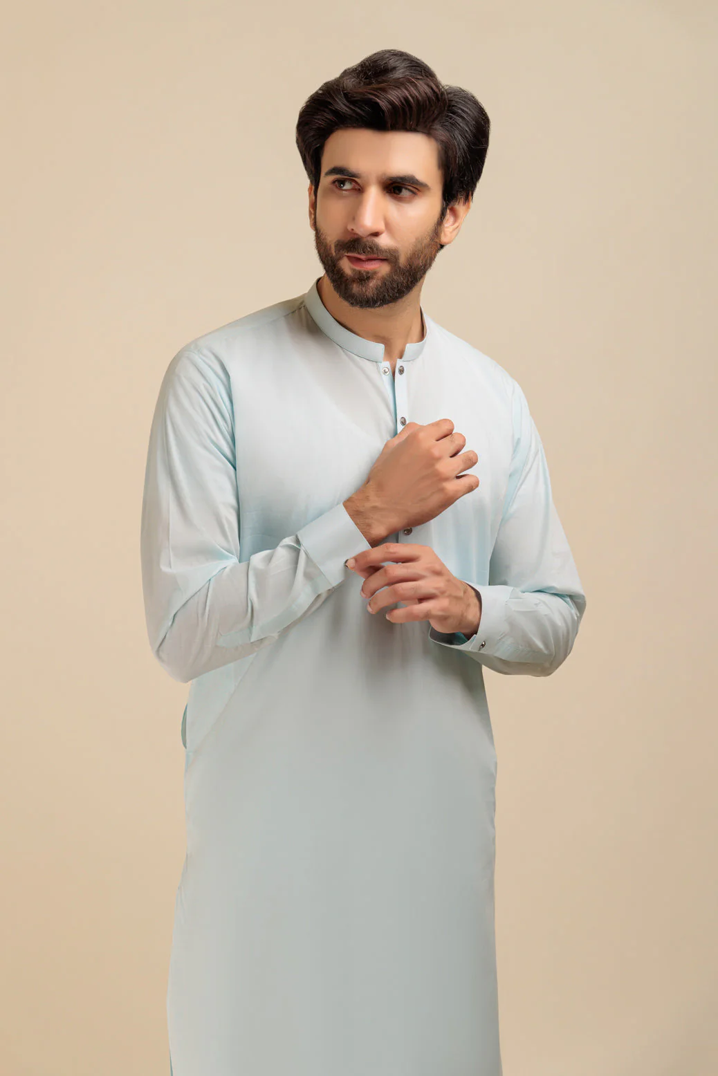 B-BLUE-BLENDED-SHALWAR SUIT - (GSBB23-025) - Image 2
