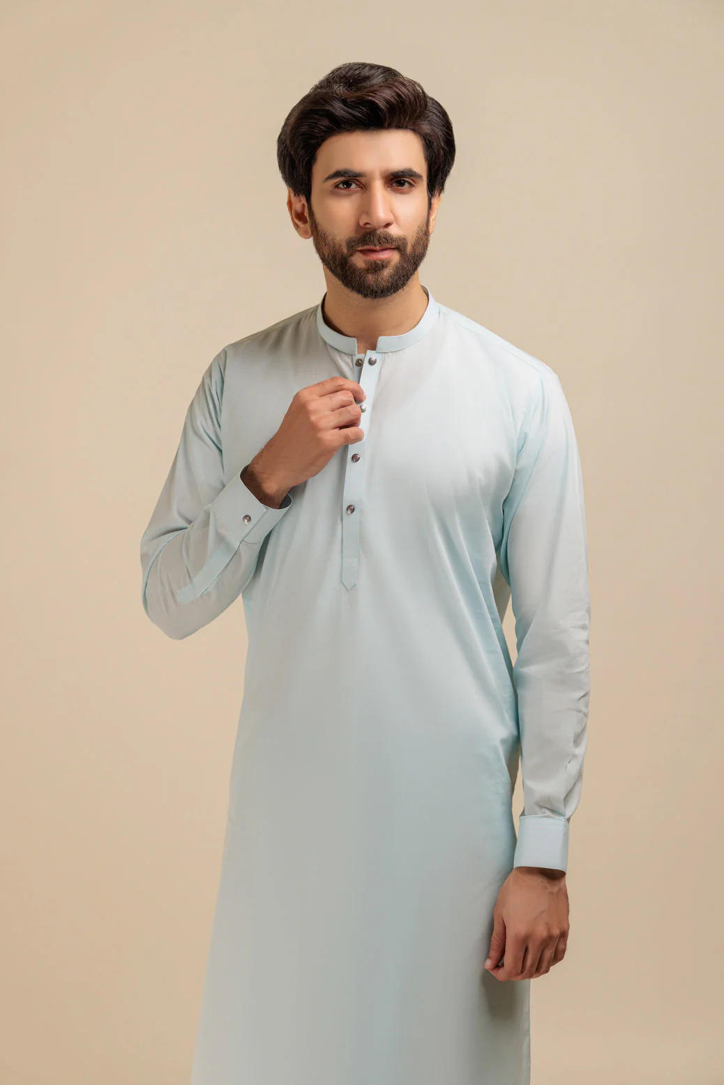 B-BLUE-BLENDED-SHALWAR SUIT - (GSBB23-025) - Image 3