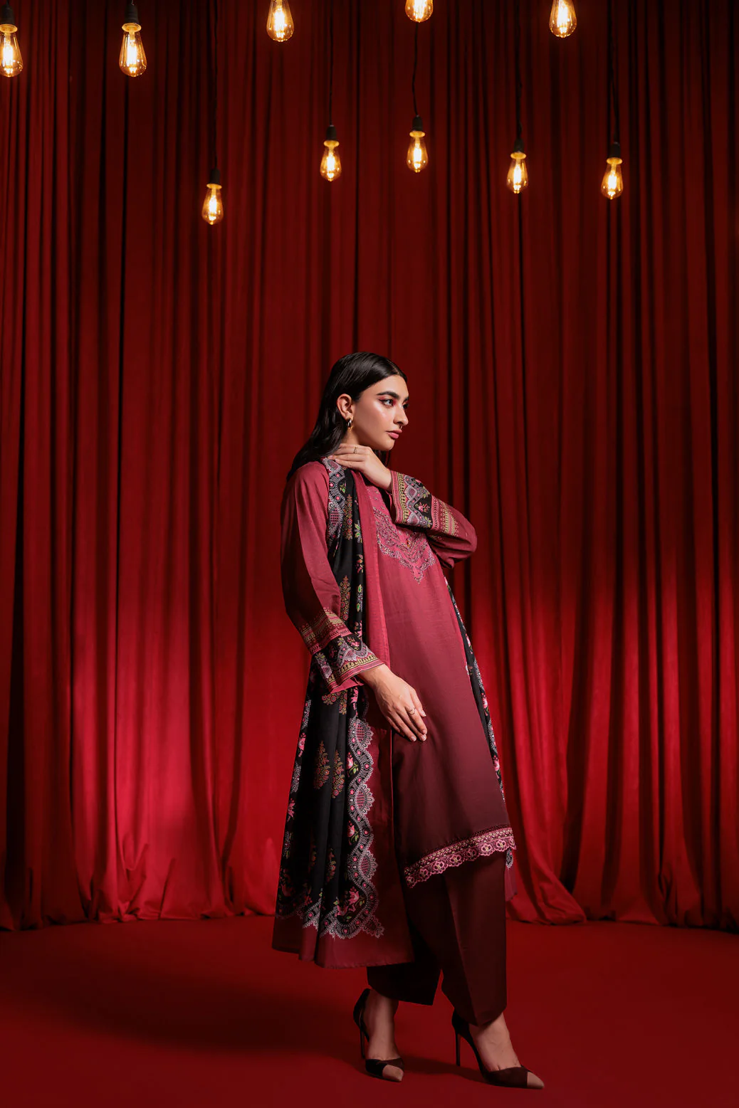 B-PINK-KHADDAR-3 PIECE (WS6243P06) - Image 3