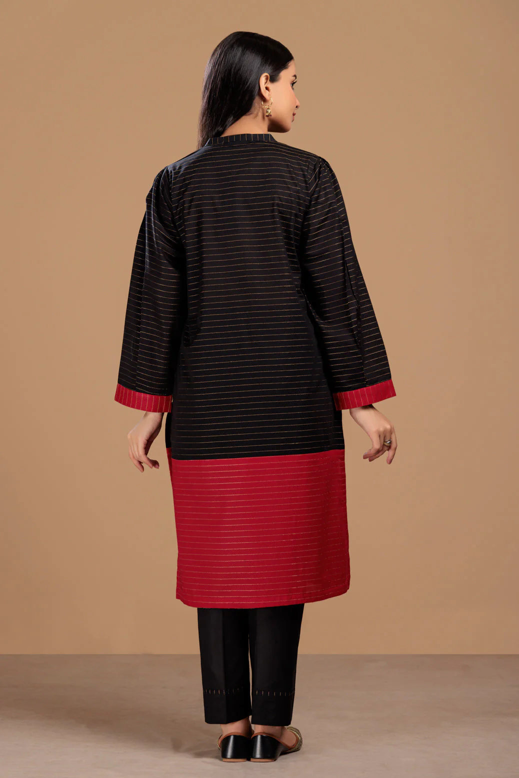 B-RED-DOBBY-2 PIECE (SAS232P18) - Image 4