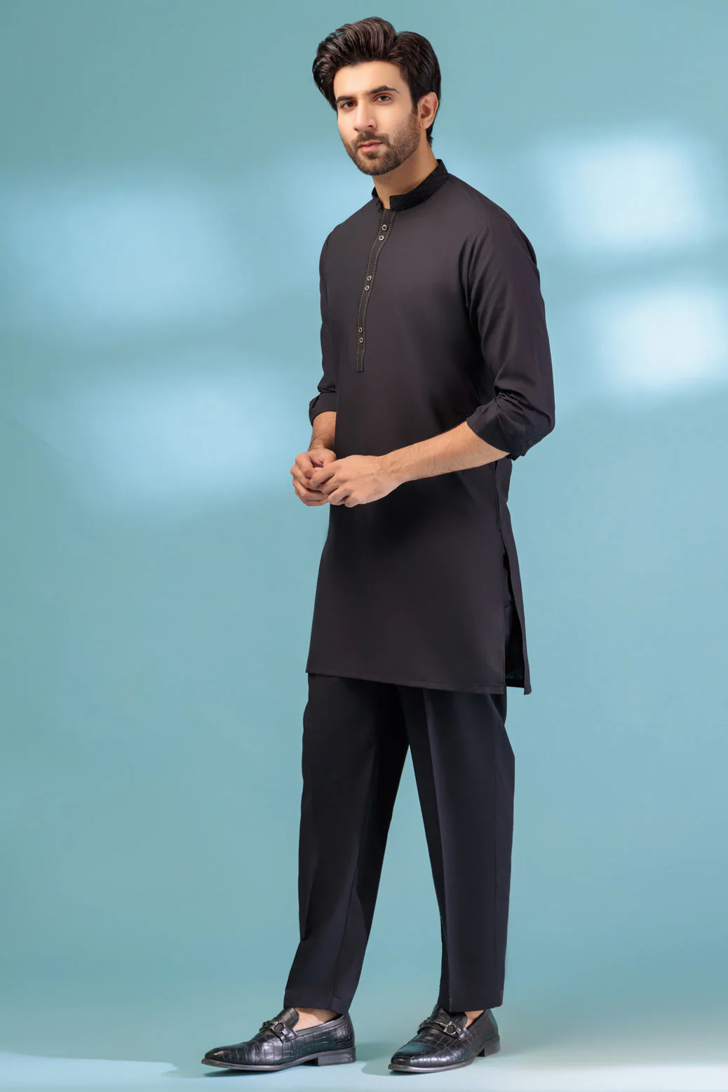 B-SWAN-BLENDED-KURTA PAJAMA TROUSER - (KSB23-002) - Image 4