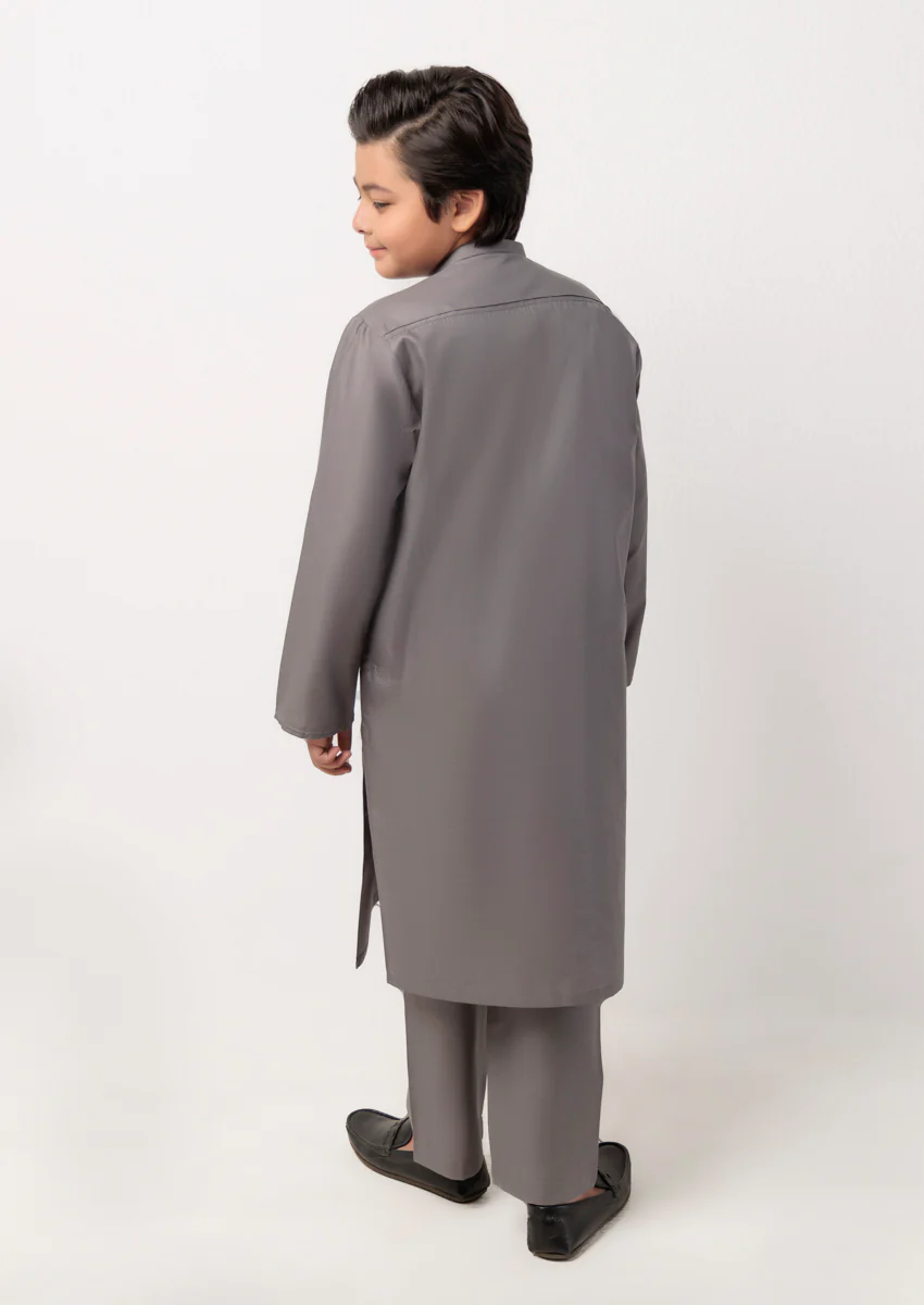 Grey-Blended-Kurta Trouser - (B25KP2035) - Image 2
