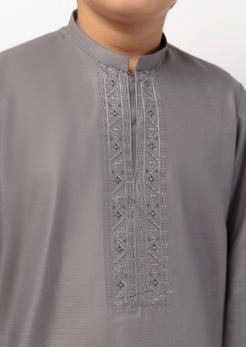 Grey-Blended-Kurta Trouser - (B25KP2035) - Image 5