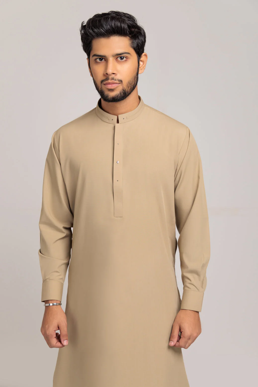 BEIGE-BLENDED-KURTA SHALWAR (KSRS23-047) - Image 2