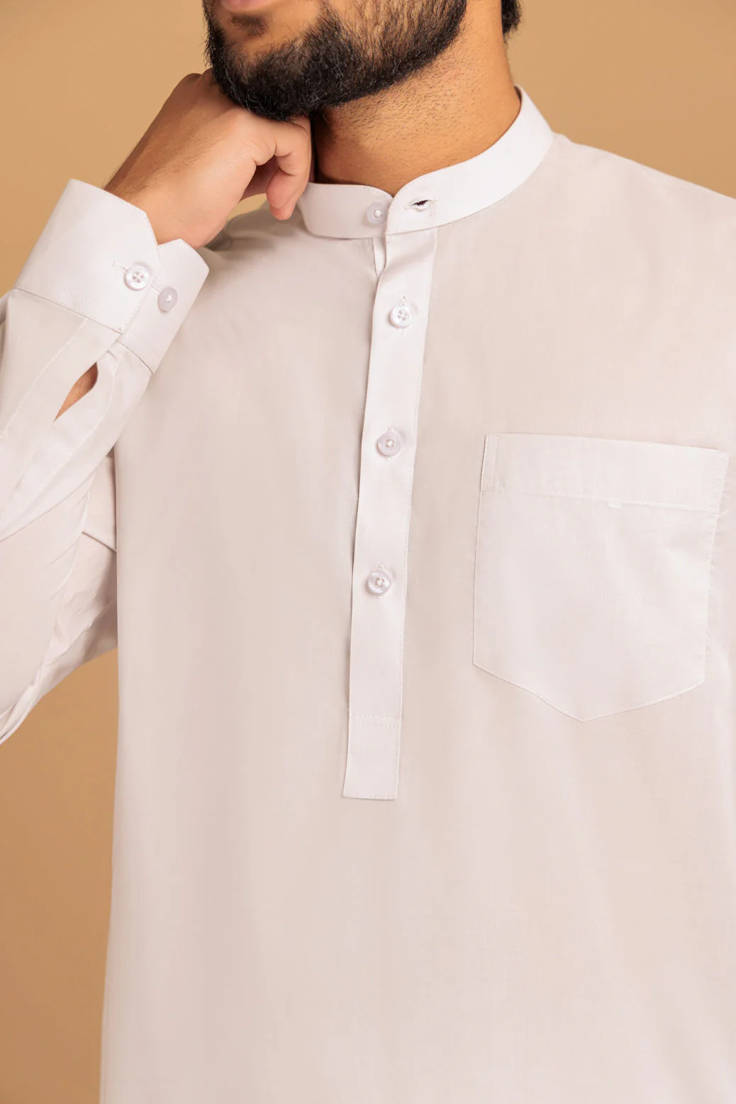 BEIGE-BLENDED-SHALWAR SUIT- (GSBS23-011) - Image 3