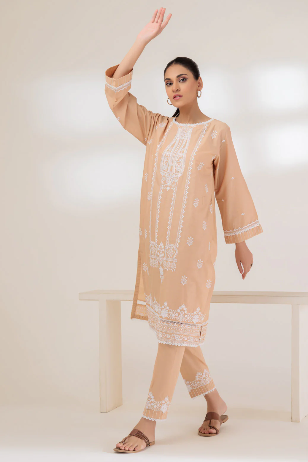 BEIGE-CAMBRIC-2 PIECE (BSHS232P05) - Image 4