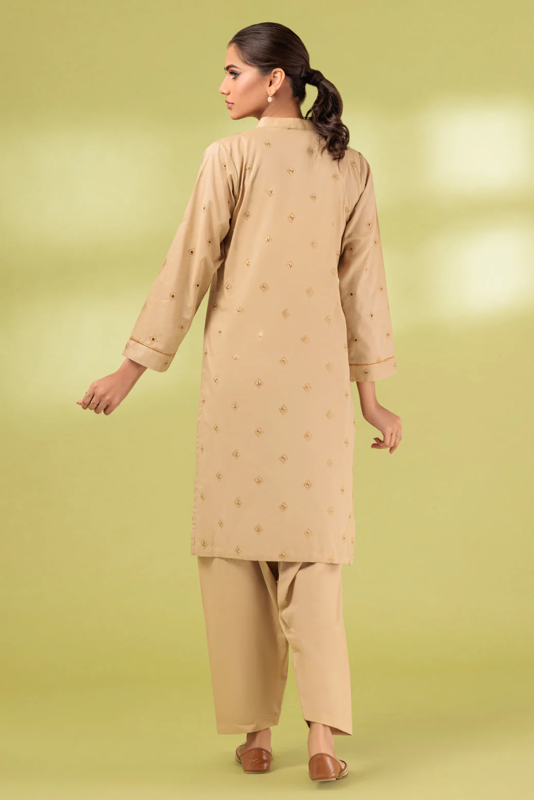 BEIGE-CAMBRIC-2 PIECE (SRS232P37) - Image 4