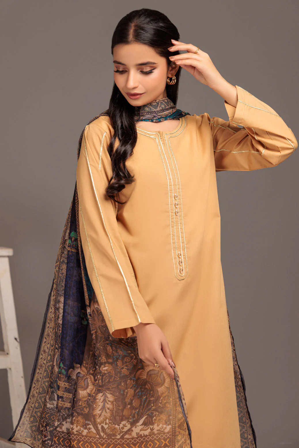 BEIGE-CAMBRIC-2 PIECE (SRS232P40) - Image 3