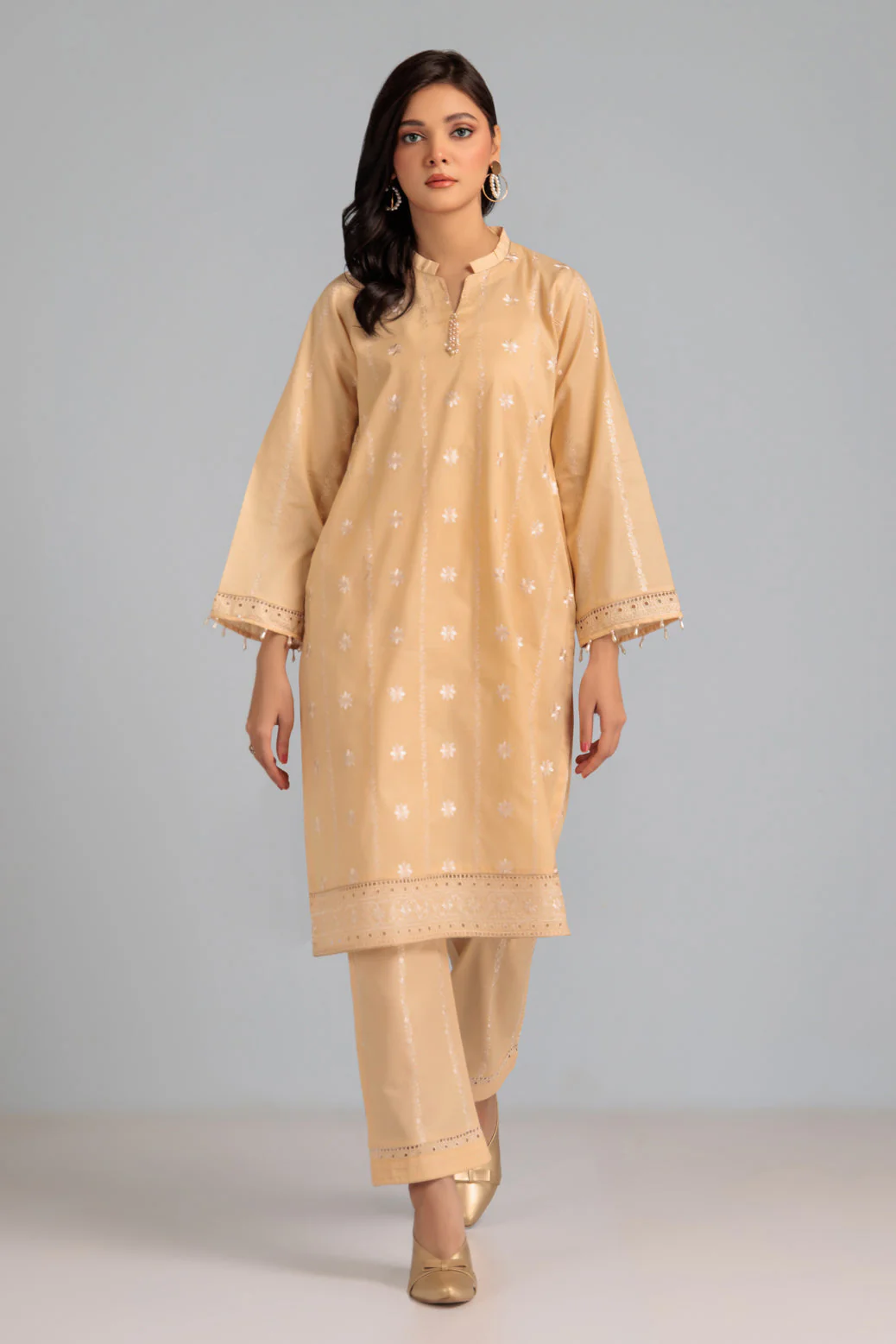 BEIGE-CAMBRIC-2 PIECE (WAS222P29) - Image 3