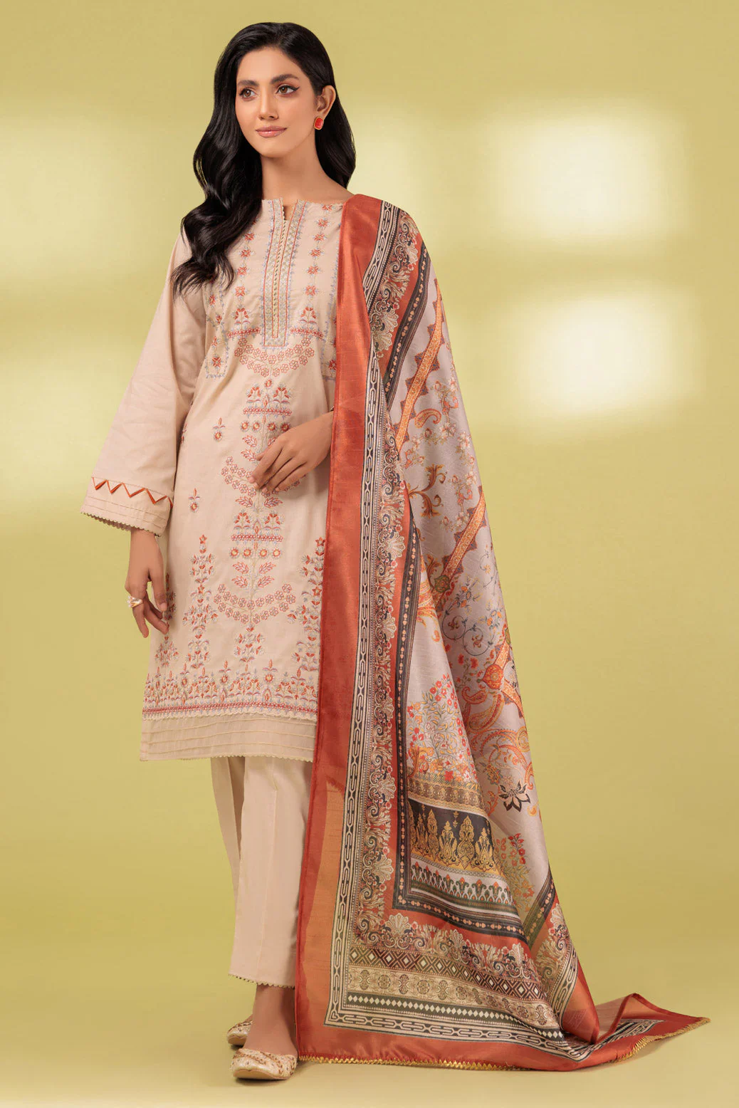 BEIGE-CAMBRIC-3 PIECE (SHS233P06) - Image 4
