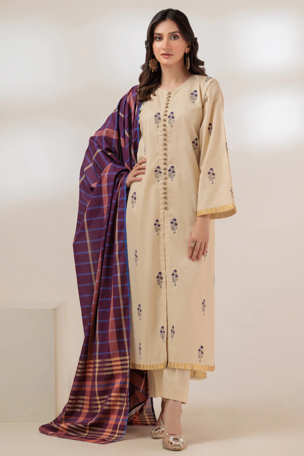 BEIGE-CAMBRIC-3 PIECE (SRLS233P01) - Image 4