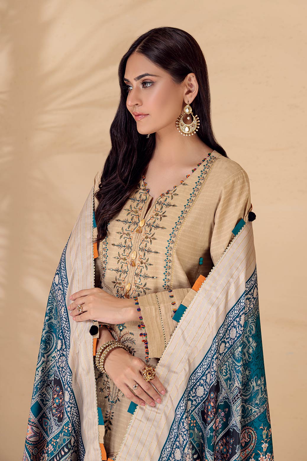 BEIGE-DOBBY-3 PIECE (HV1BN223P4) - Image 3