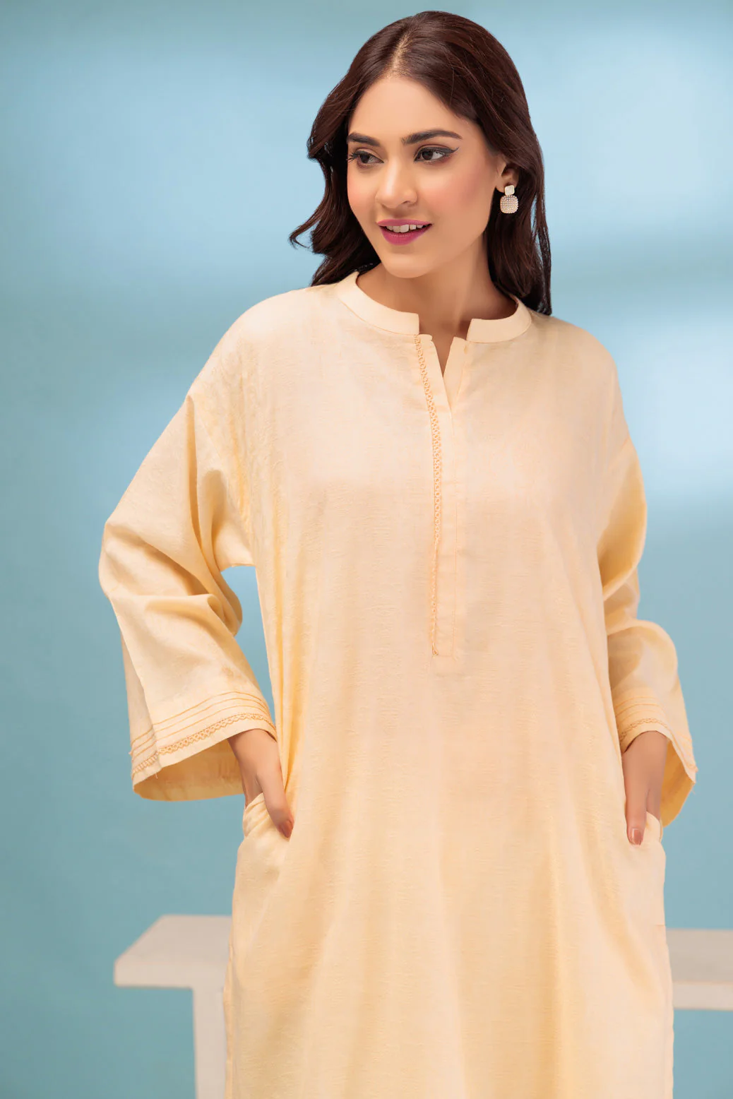 BEIGE-JACQUARD-2 PIECE (BSAS232P32) - Image 2