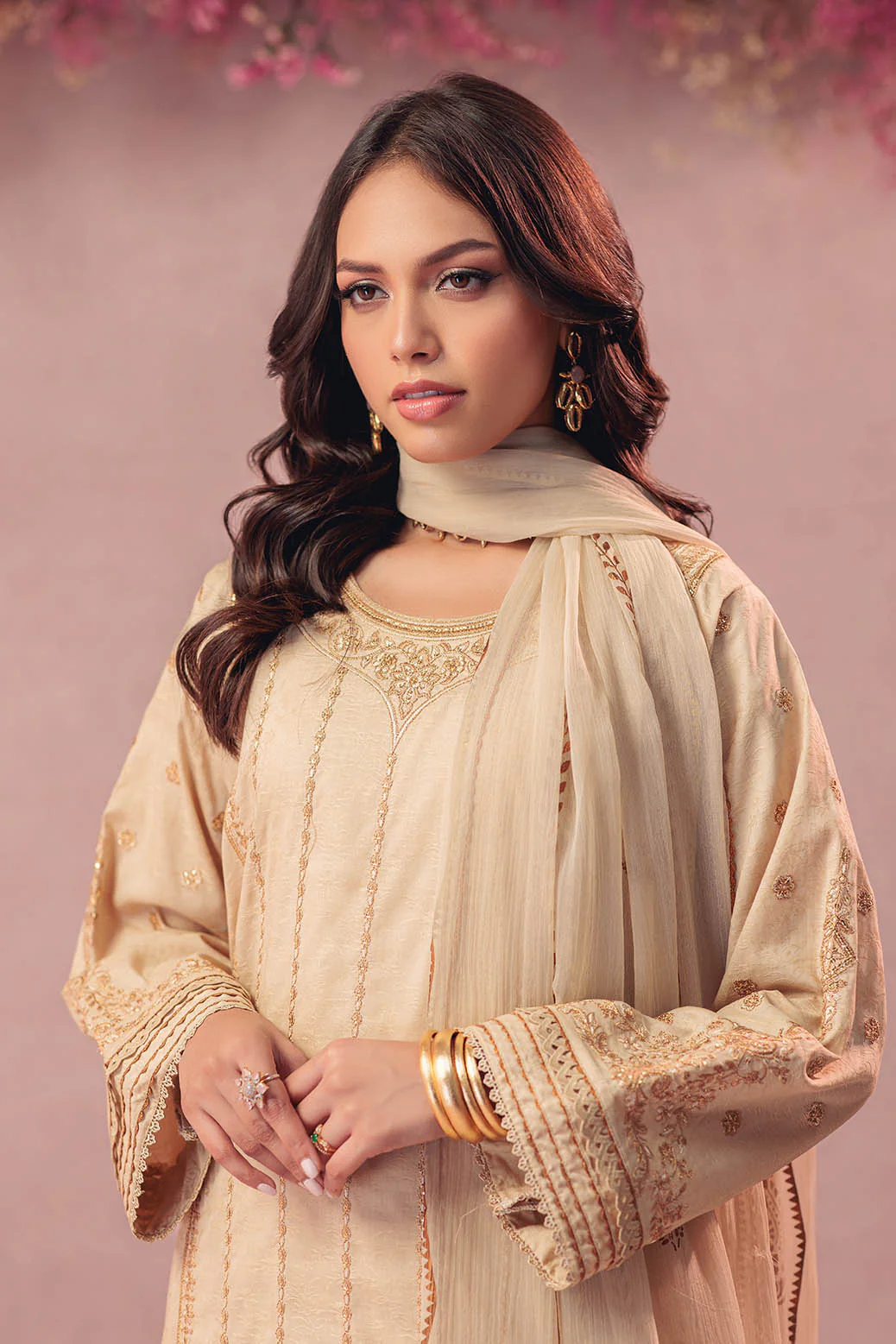 BEIGE-JACQUARD-3 PIECE (CD1S5243P1) - Image 2
