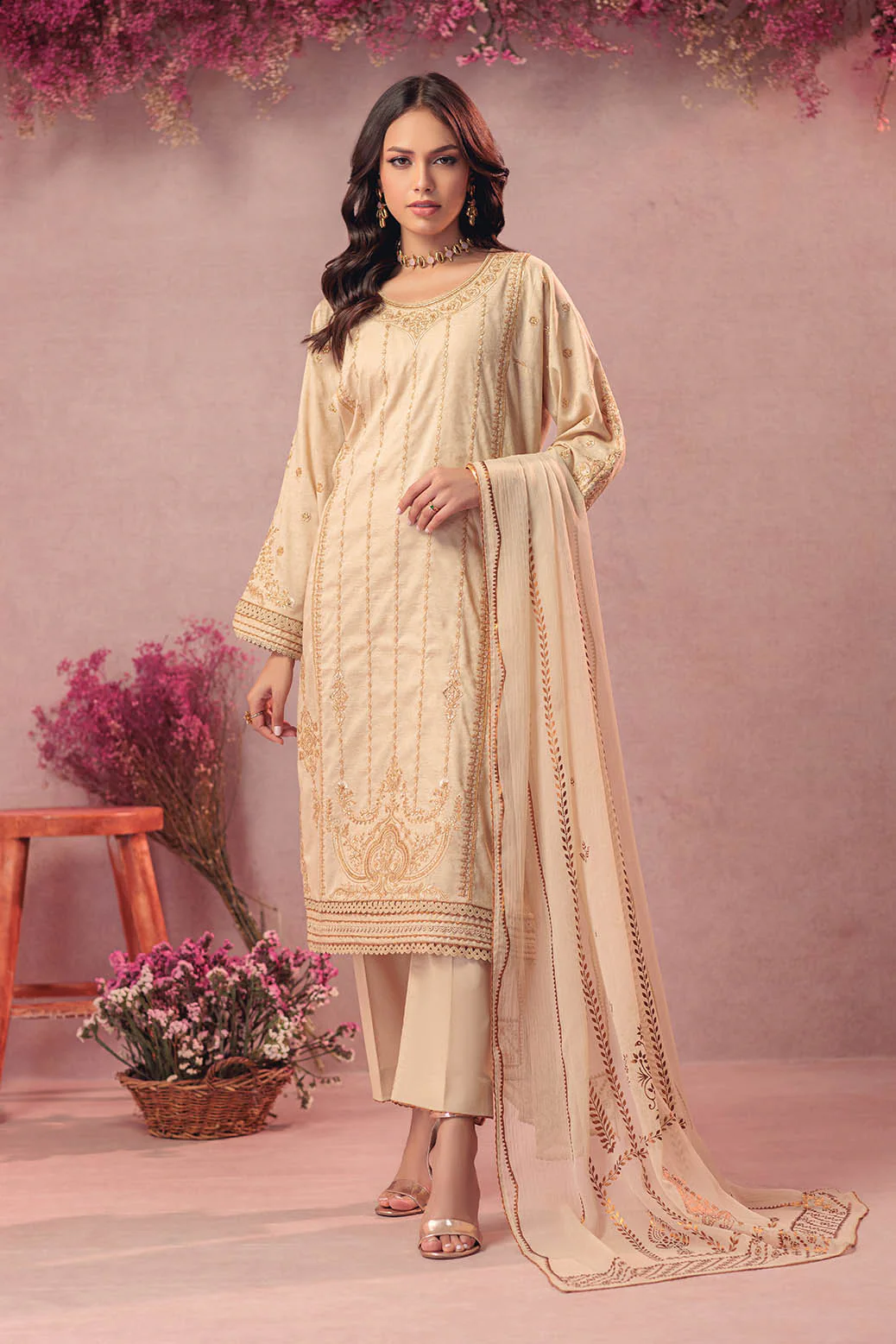 BEIGE-JACQUARD-3 PIECE (CD1S5243P1) - Image 3