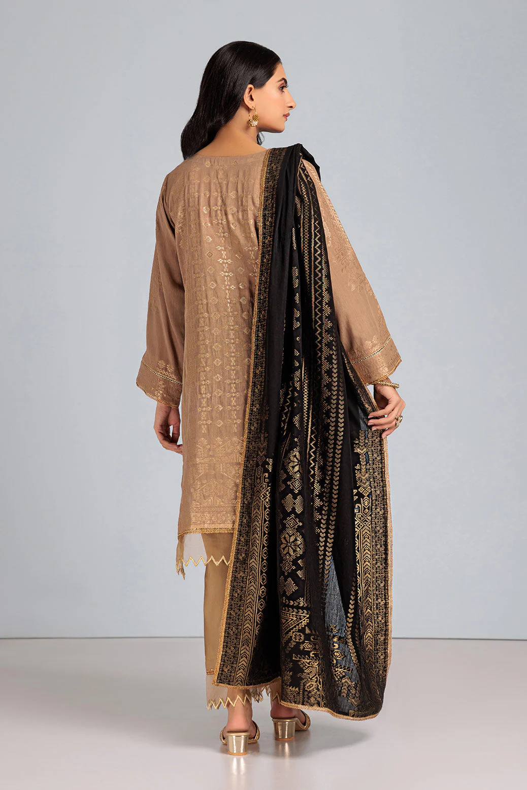 BEIGE-JACQUARD-3 PIECE (HBN233P10) - Image 4