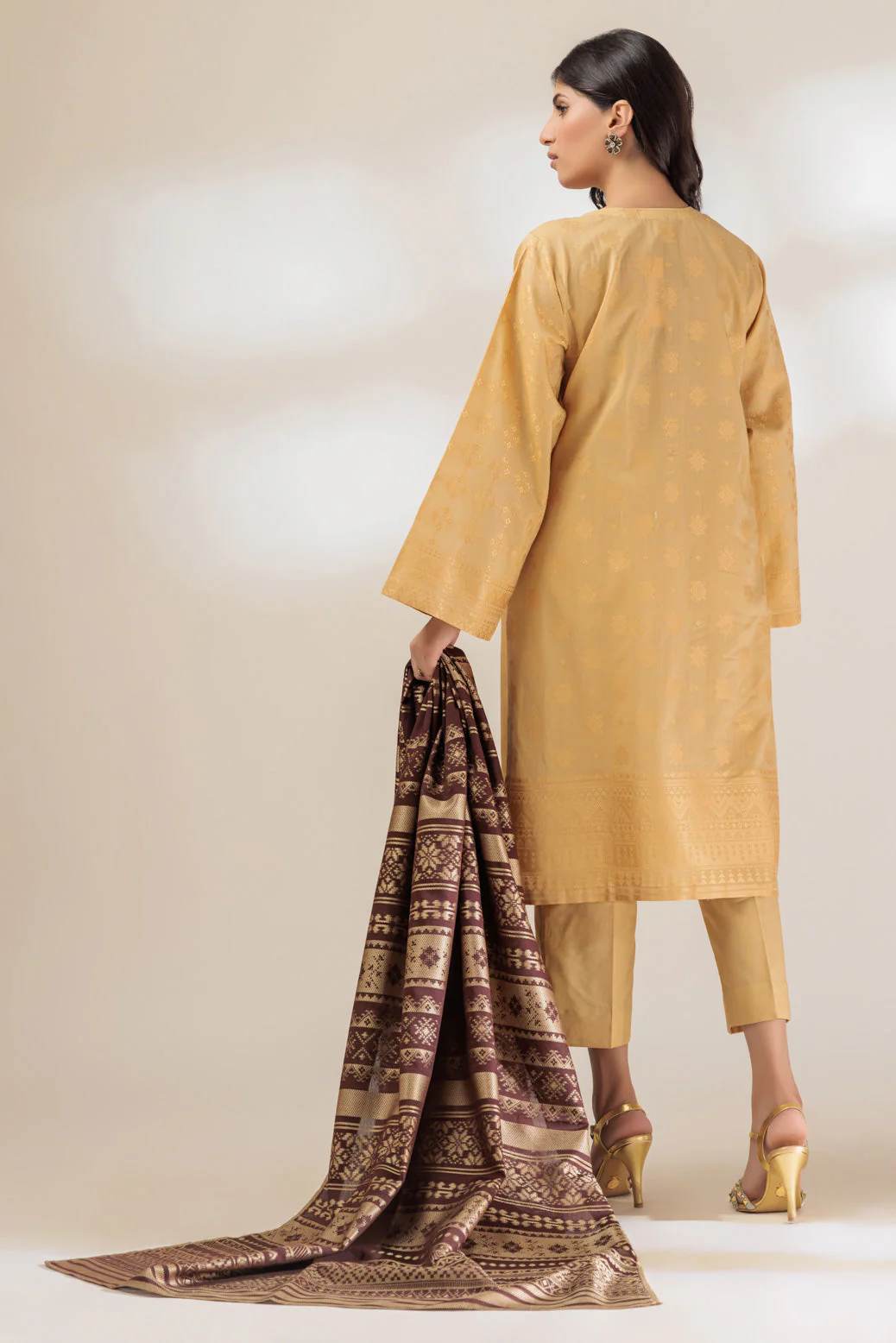 BEIGE-JACQUARD-3 PIECE (PWJ2233P21) - Image 5