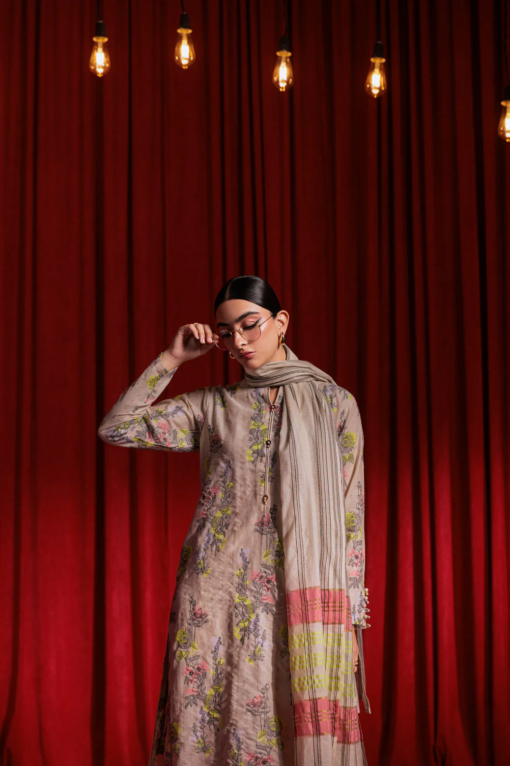BEIGE-JACQUARD-3 PIECE (PWS1243P02) - Image 2