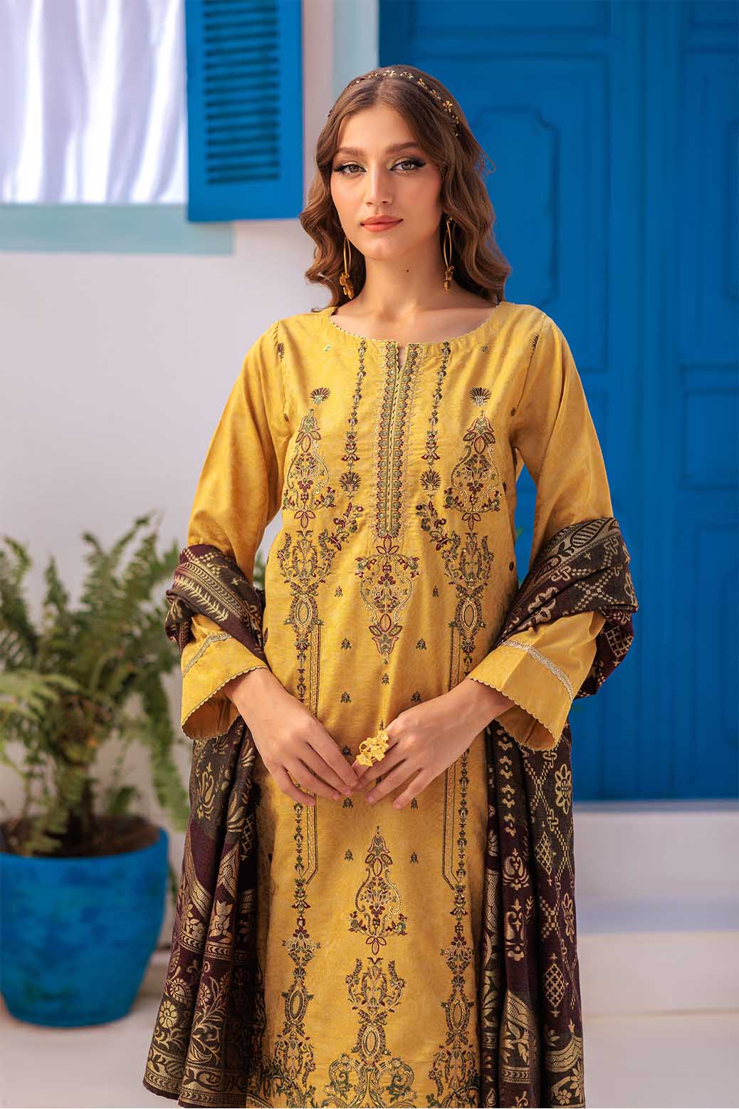 BEIGE-JACQUARD-3 PIECE (PWS5233P23) - Image 4