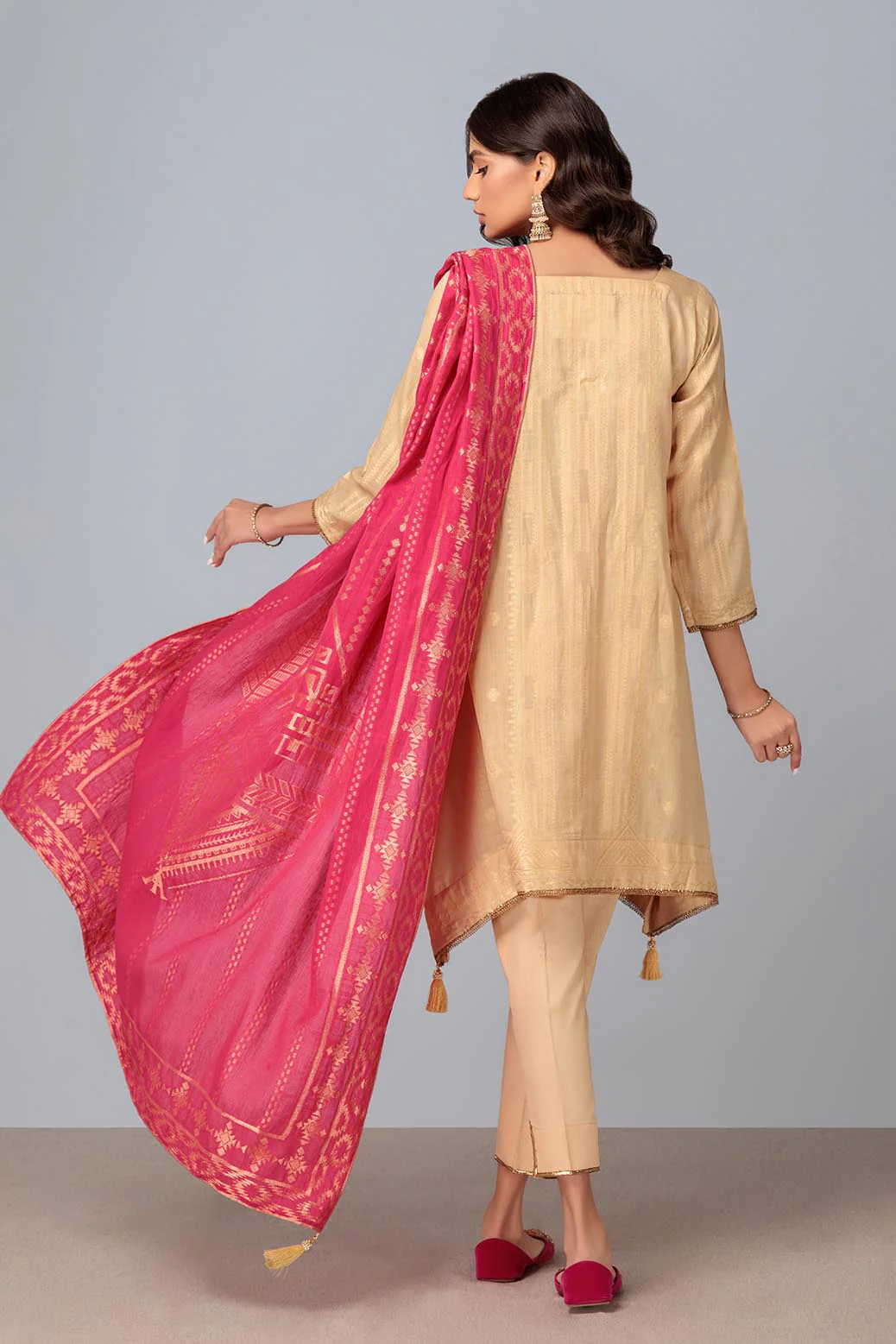 BEIGE-JACQUARD-3 PIECE (RBN233P43A) - Image 3