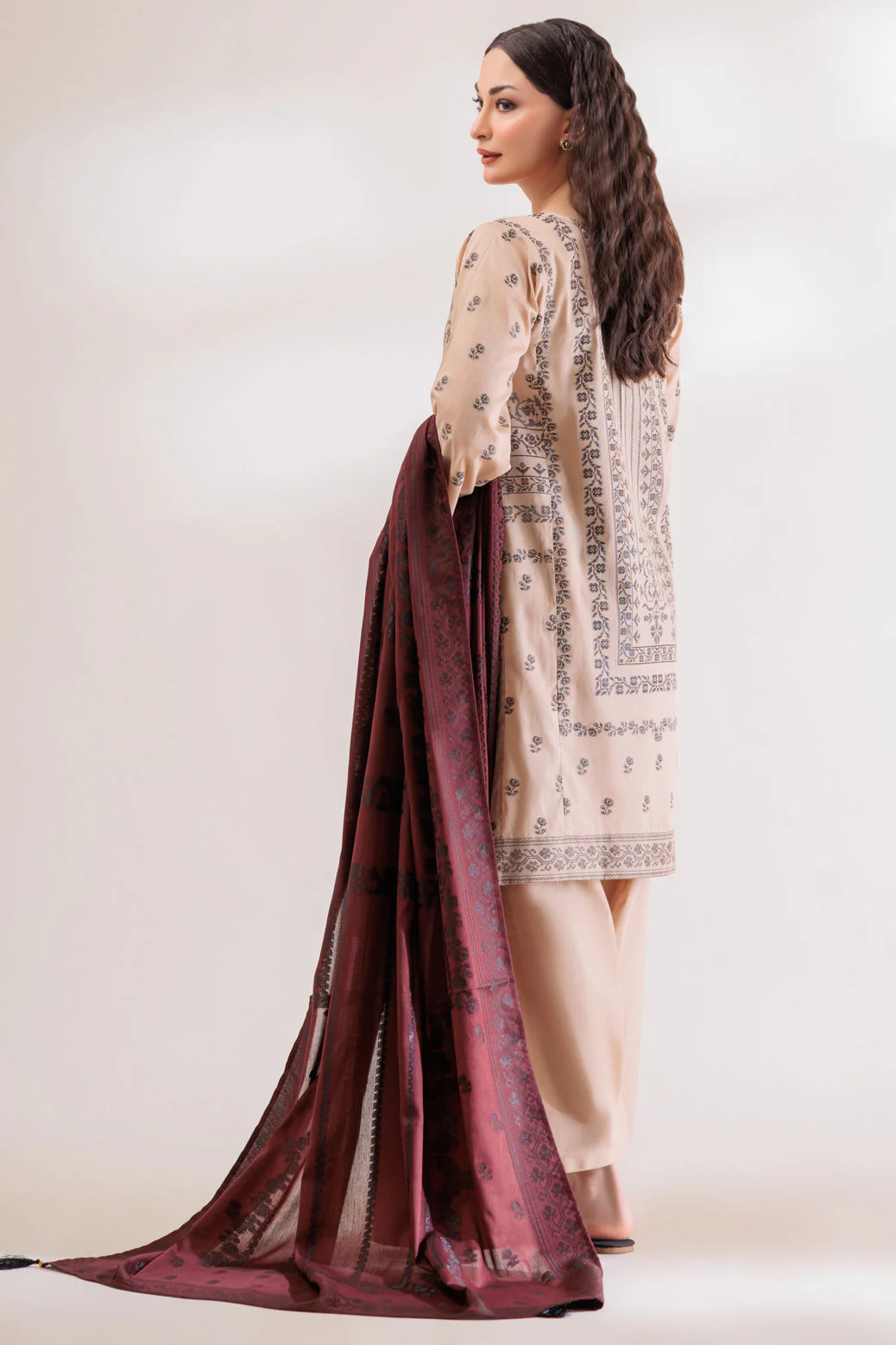 BEIGE-JACQUARD-3 PIECE (SJ1243P05) - Image 5