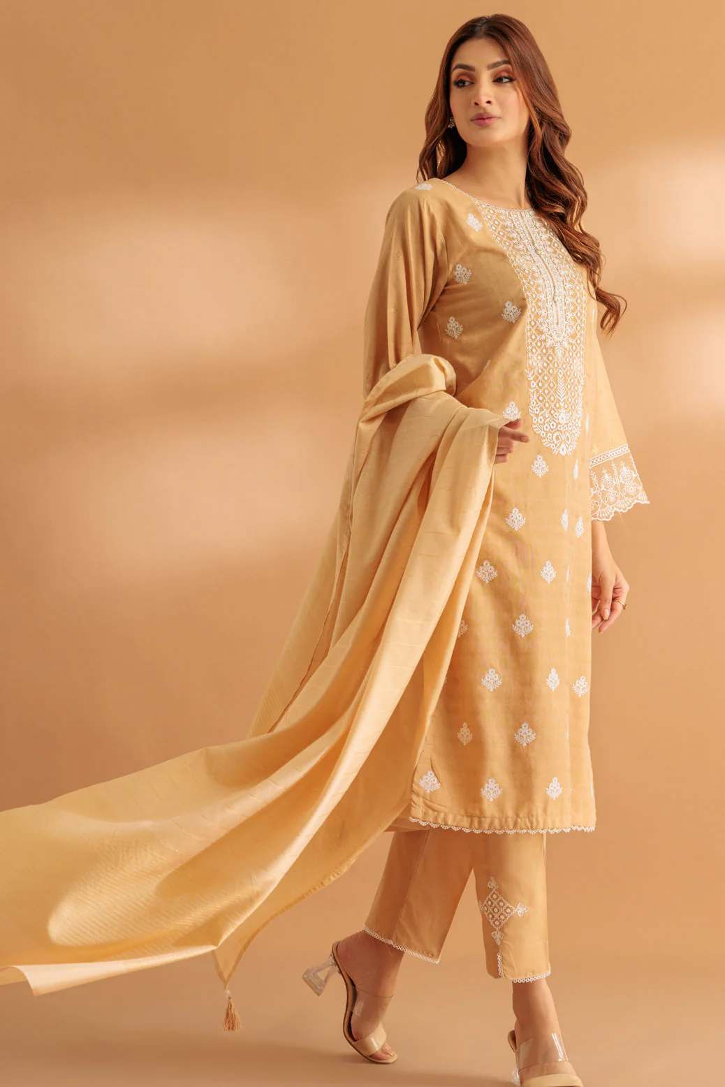 BEIGE-JACQUARD-3 PIECE (SS1243P03) - Image 4