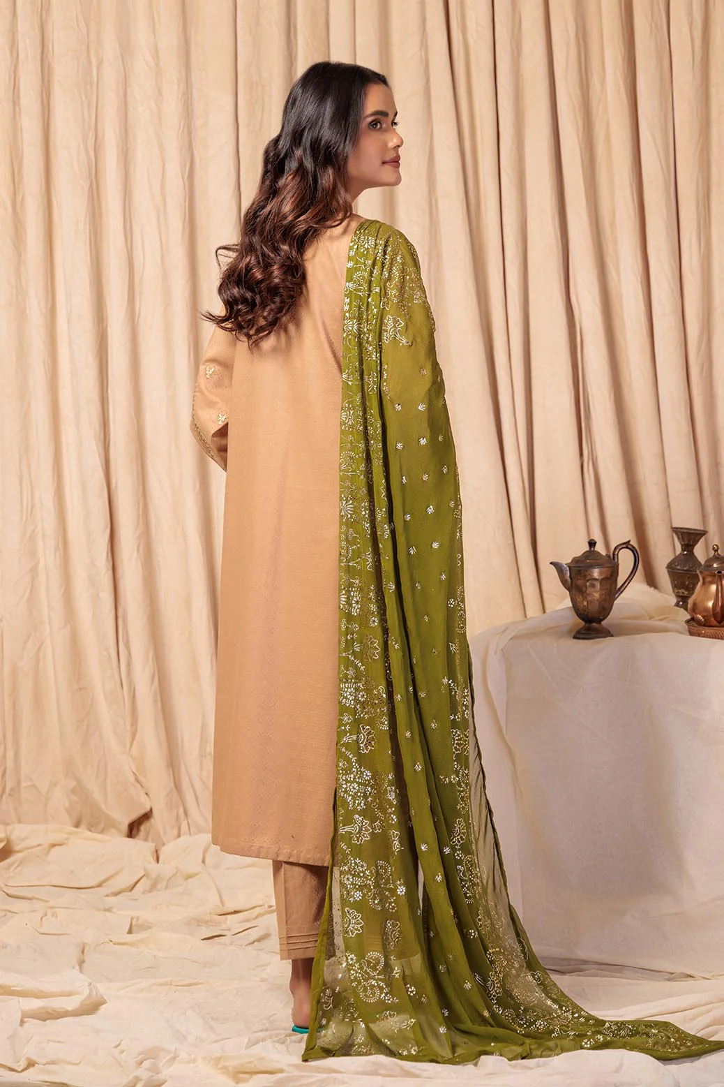 BEIGE-JACQUARD-3 PIECE (SS5243P28) - Image 3
