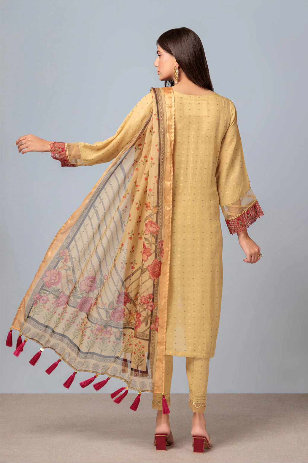 BEIGE-JACQUARD-3 PIECE (SSS233P109) - Image 4