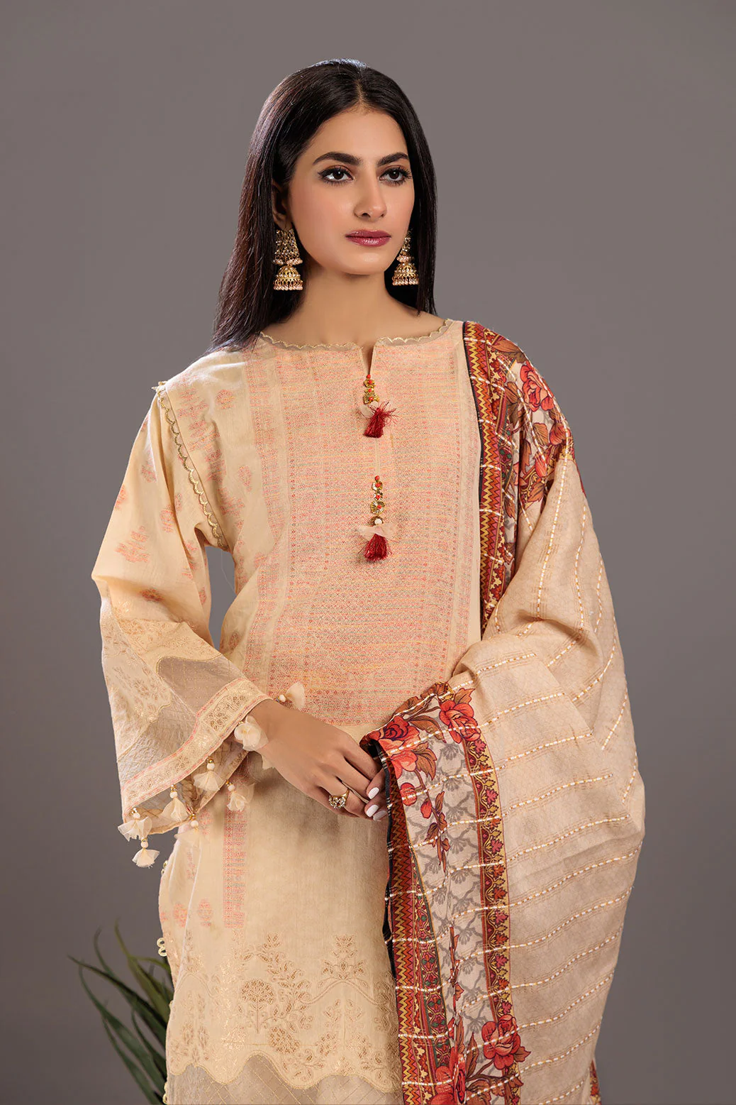 BEIGE-JACQUARD-3 PIECE (SV1NA233P2) - Image 2