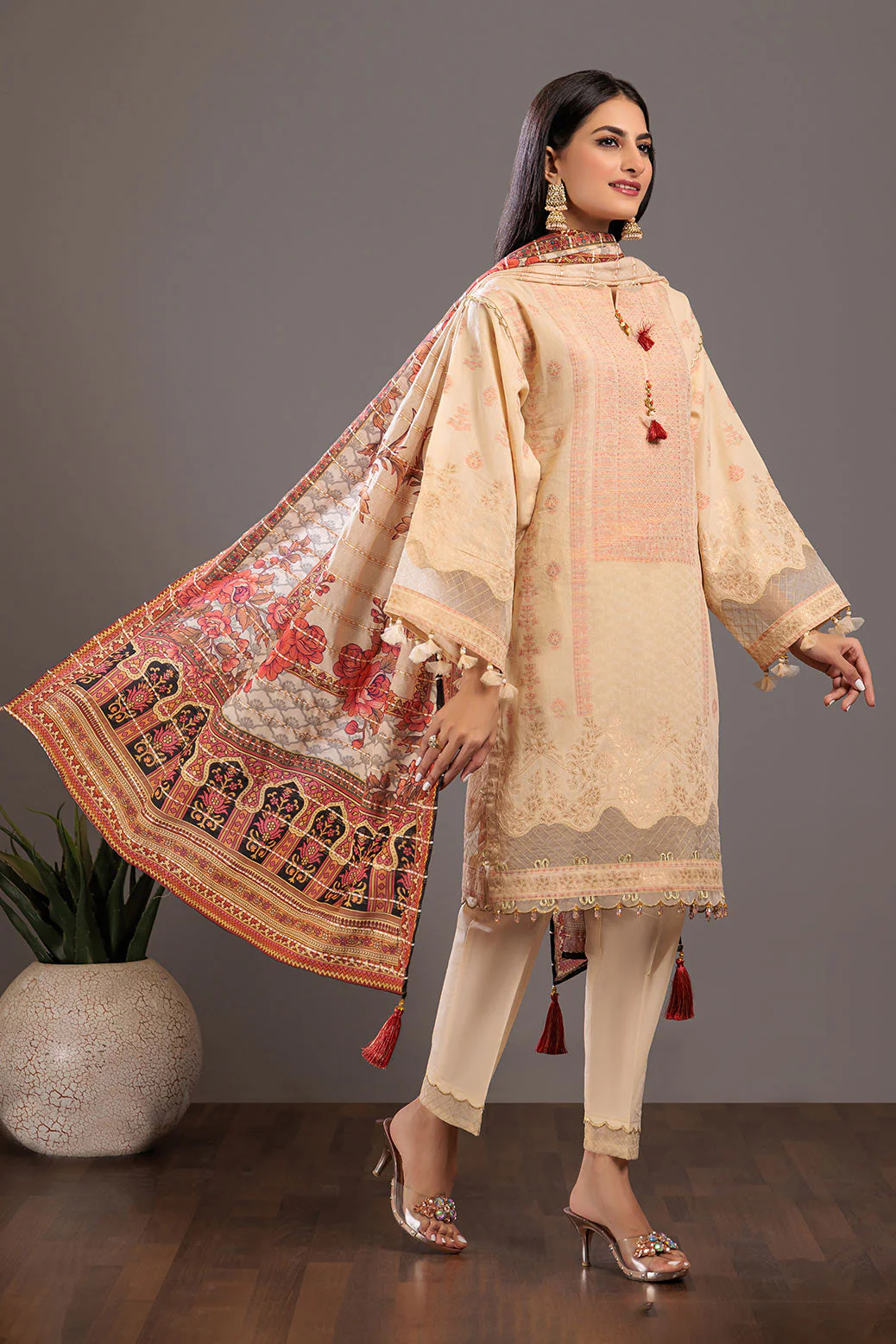 BEIGE-JACQUARD-3 PIECE (SV1NA233P2) - Image 3