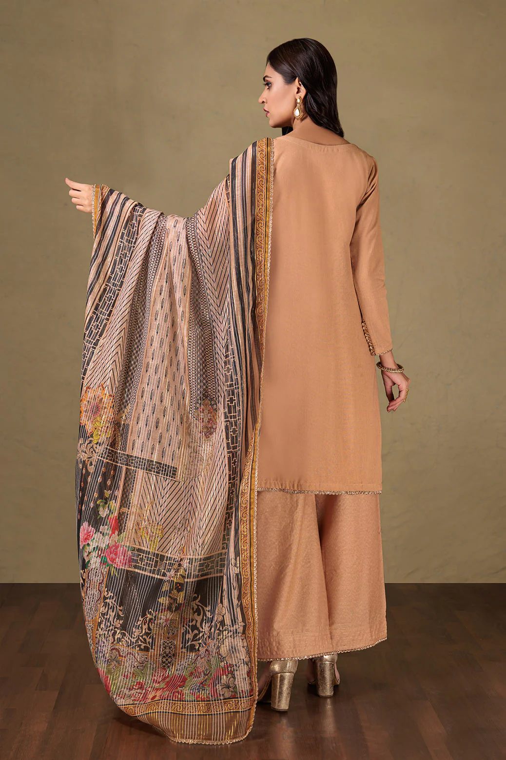 BEIGE-KARANDI-3 PIECE (HR2W223P04) - Image 4